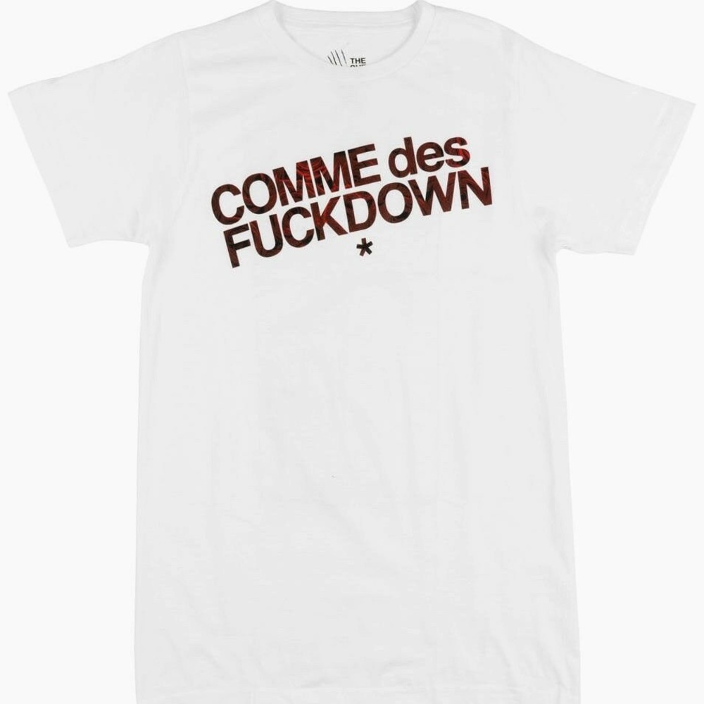 NWOT Comme Des F*Down Graphic T-Shirt In Rose